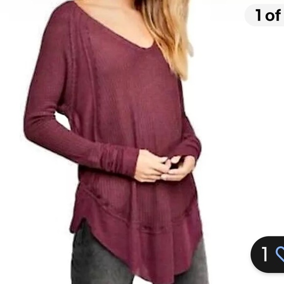 Free People Laguna Thermal Tunic, size Large - Picture 2 of 10